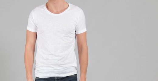 t shirt lin blanc homme