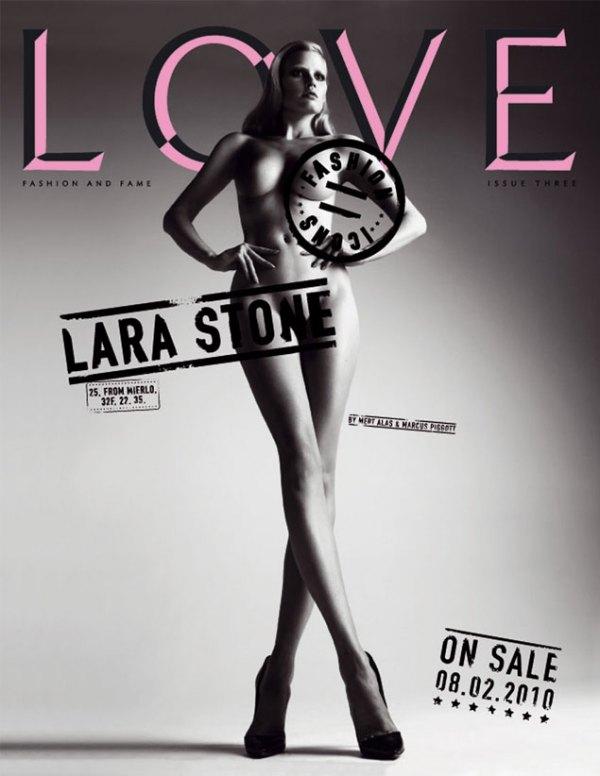 Lara Stone love magazine
