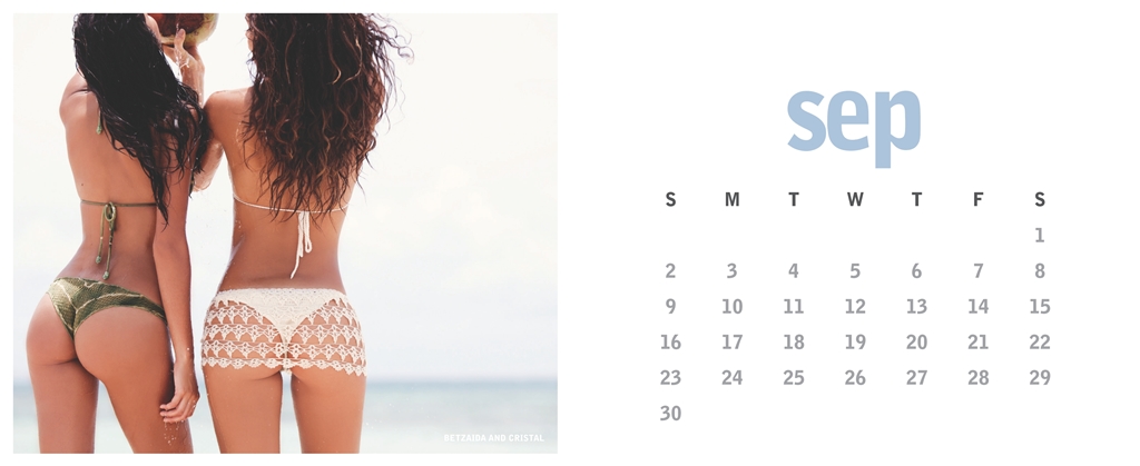 Calendrier Miss Reef 2012