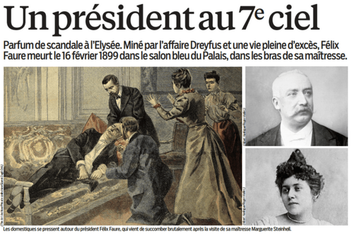 Président Félix Faure mort maîtresse