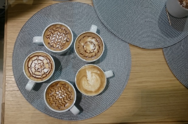 café latte art Habitat