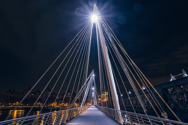 Jubilee bridge Desert in London