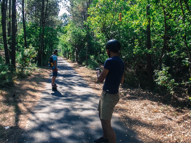 Test-onewheel-forêt