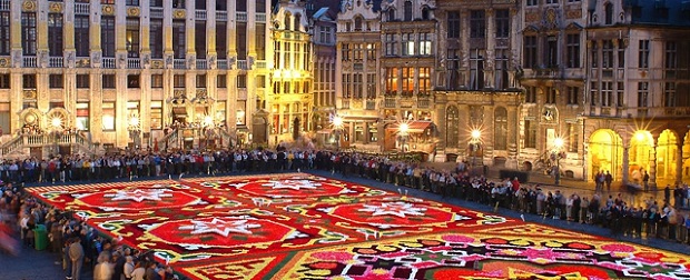 Tapis de fleurs Bruxelles