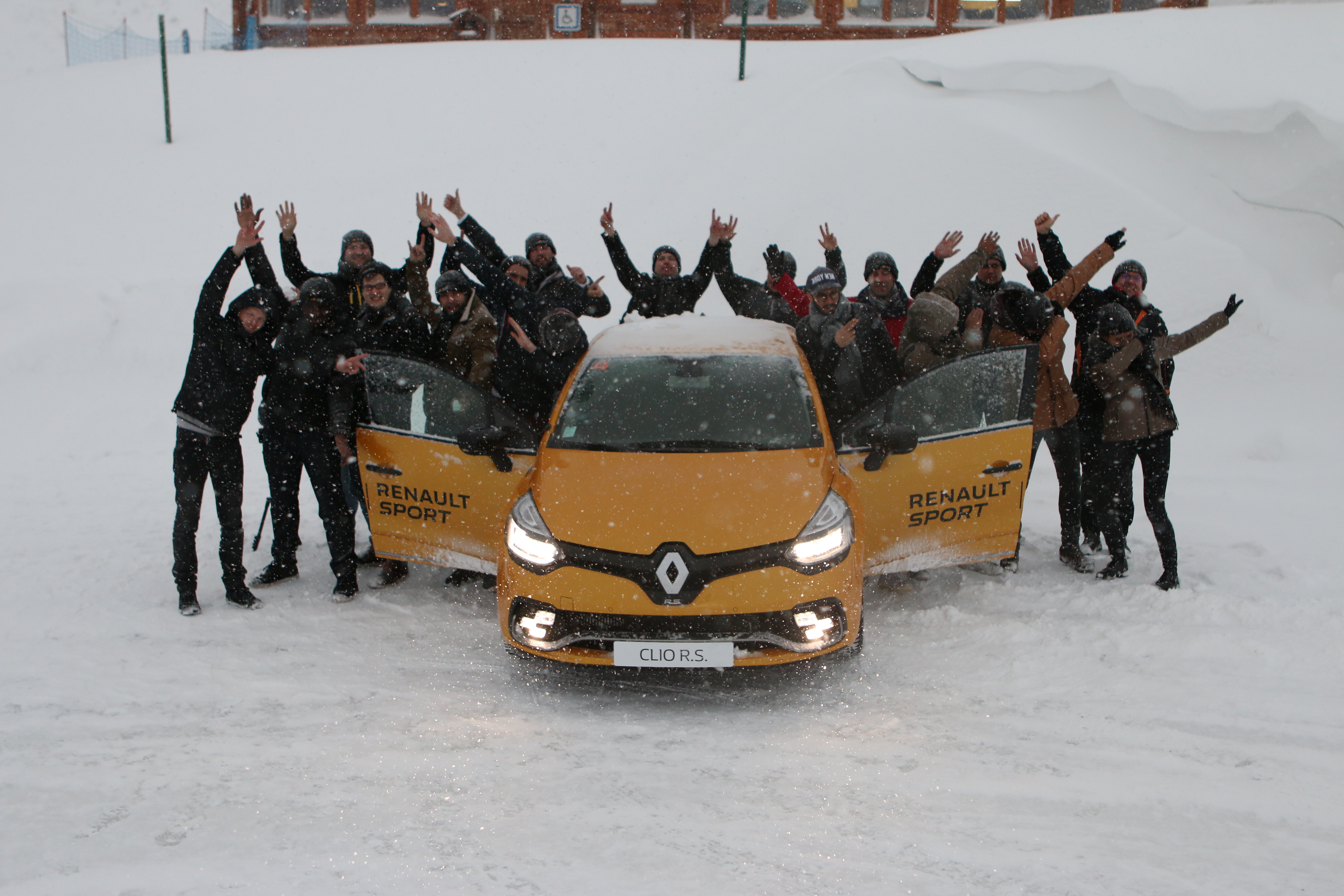 Renault sport ice driving