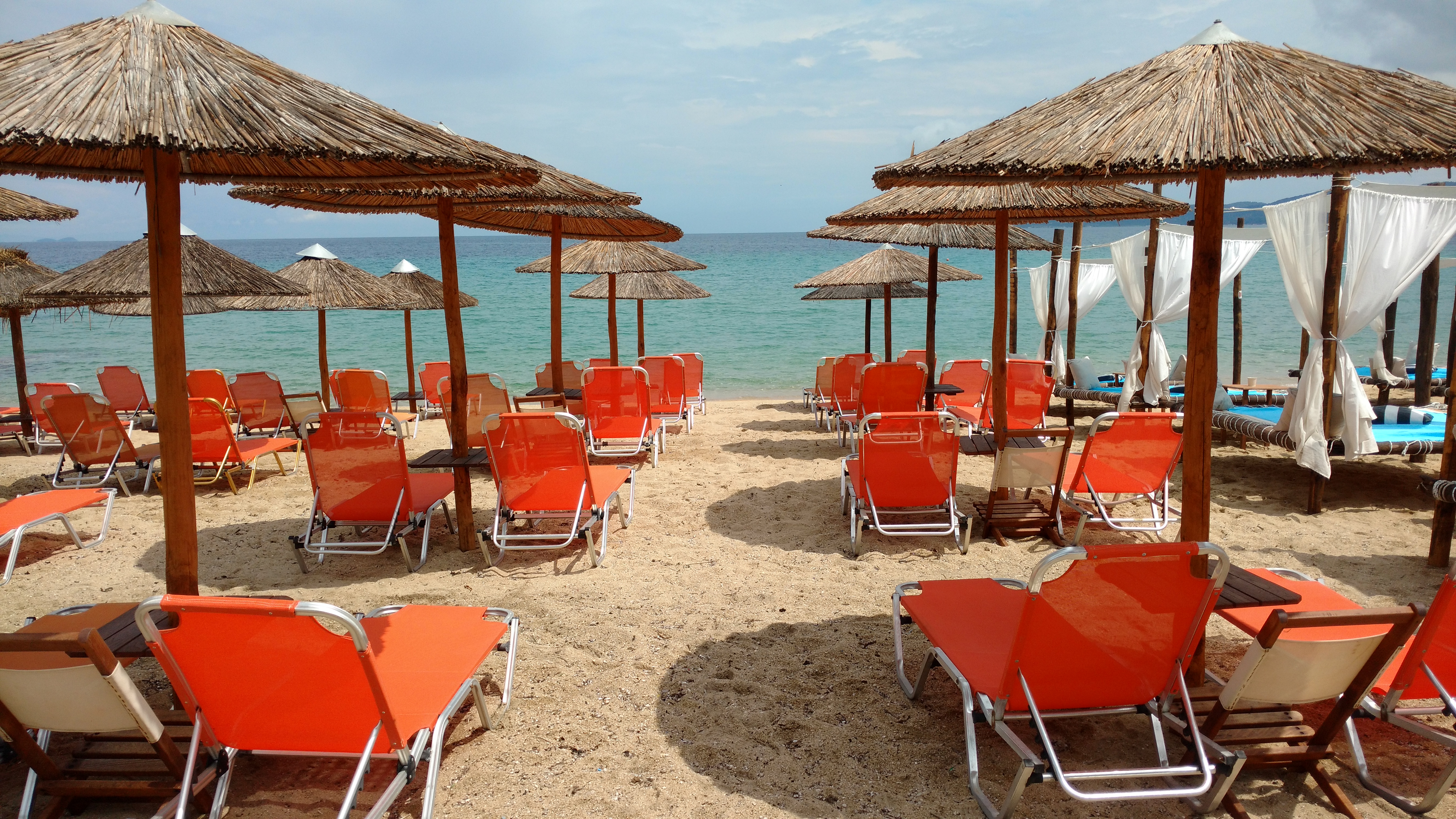 La plage vue de la plage