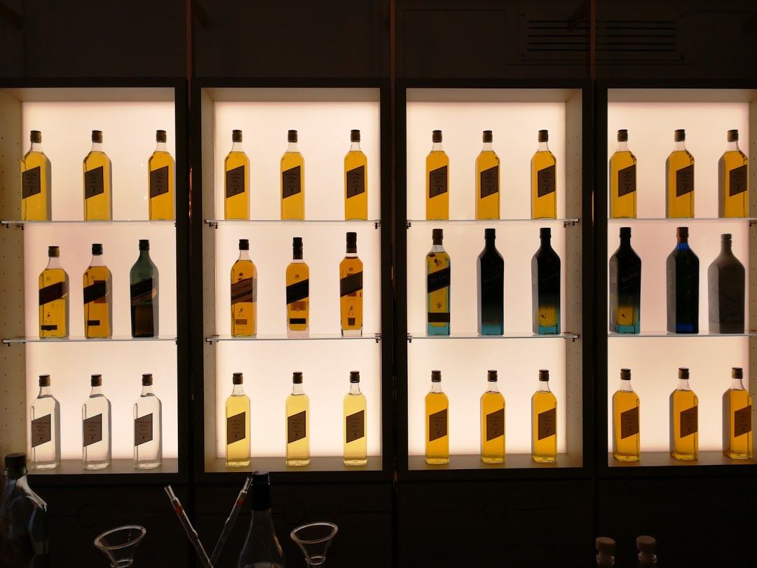 Johnnie Walker vitrine