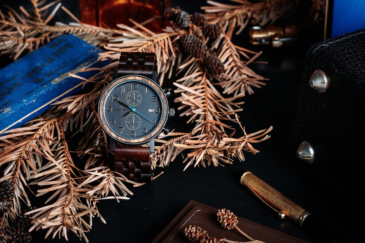 centaurée montre en bois nordic wood
