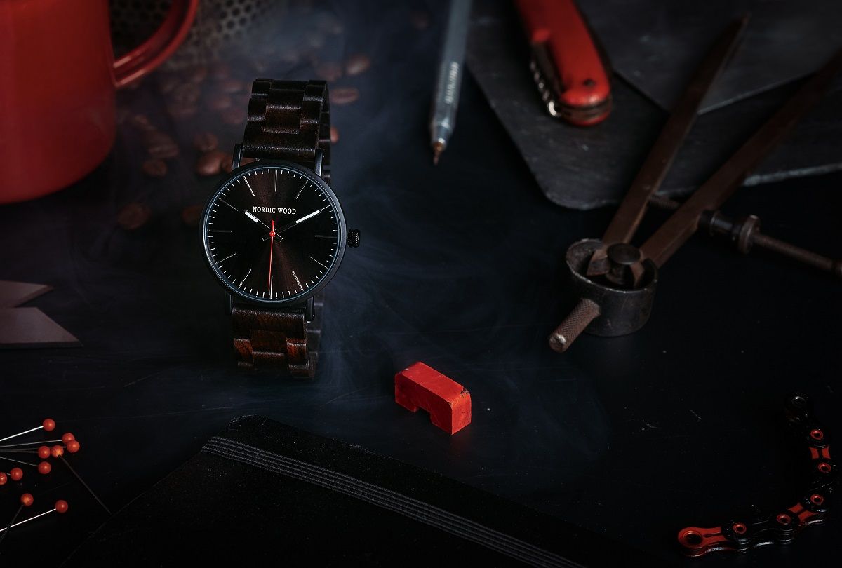 montre en bois Nordic Wood Aubépine