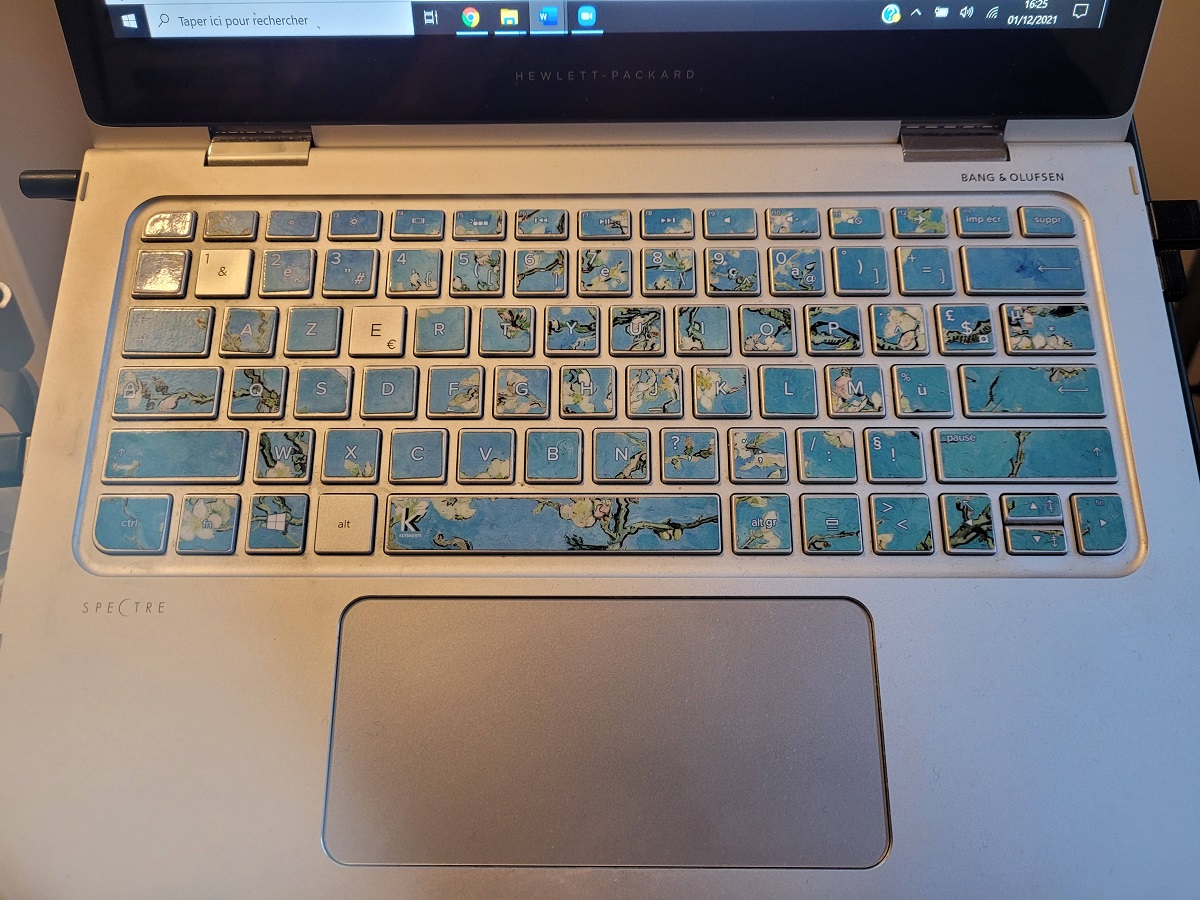 sticker pour clavier ordinateur