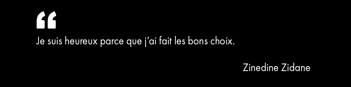 citations bonheur zidane