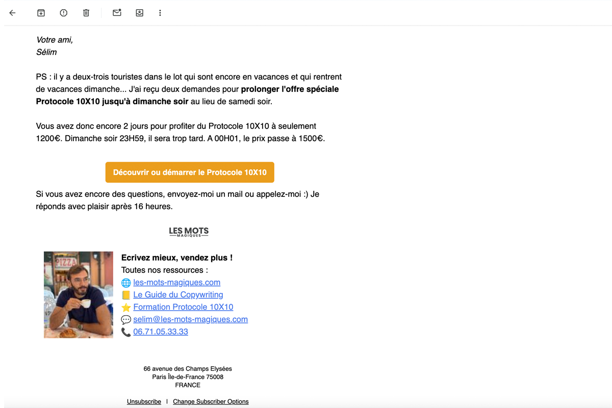 Sélim Nierhoffer formateur en copywriting newsletter